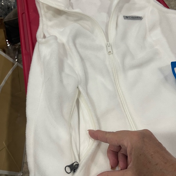 Columbia P-small white fleece vest NWT SMALL NWT - Picture 6 of 6